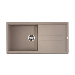 Мойка, OMOIKIRI, Tedori, шгв 1000*510*200, отверстия для смесителя-2 промаркированных, цвет-бежевый