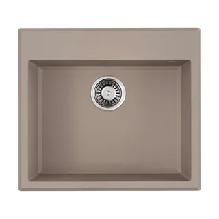 Мойка, OMOIKIRI, Tedori, шгв 570*510*220, отверстия для смесителя-3 промаркированных, цвет-бежевый