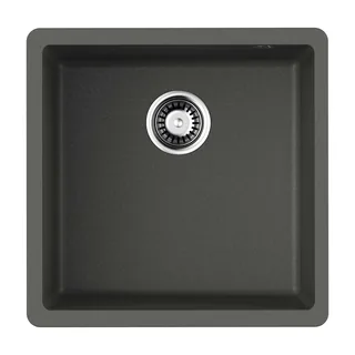 Мойка, OMOIKIRI, Bosen, шгв 440*440*220, отверстия для смесителя-отсутствуют, цвет-платина