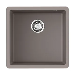 Мойка, OMOIKIRI, Bosen, шгв 440*440*220, отверстия для смесителя-отсутствуют, цвет-Leningrad grey