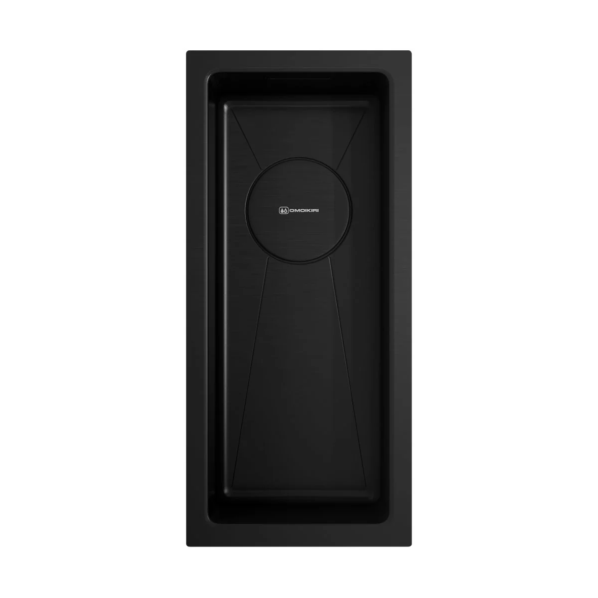 Мойка, OMOIKIRI, TAKI, шгв 200*440*180, отверстия для смесителя-отсутствуют, цвет-графит