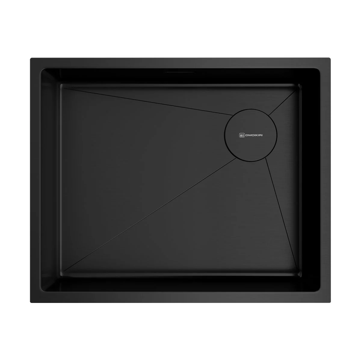 Мойка, OMOIKIRI, TAKI, шгв 540*440*200, отверстия для смесителя-отсутствуют, цвет-графит