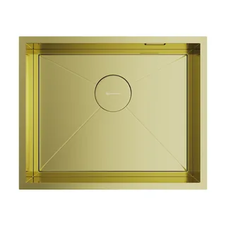 Мойка, OMOIKIRI, Kasen, шгв 540*440*175, отверстия для смесителя-отсутствуют, цвет-светлое золото