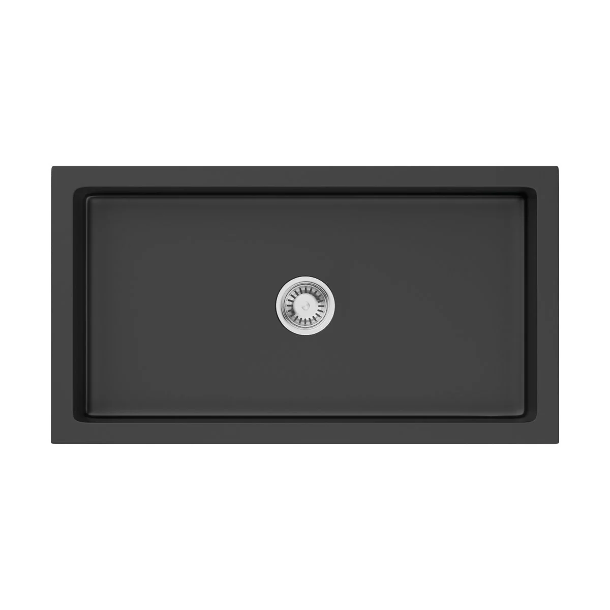 Мойка, OMOIKIRI, Mikura, шгв 840*460*254, отверстия для смесителя-отсутствуют, цвет-черный