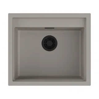 Мойка, OMOIKIRI, Sintesi, шгв 570*500*200, отверстия для смесителя-3 промаркированных, чаши-1, цвет-Leningrad Grey