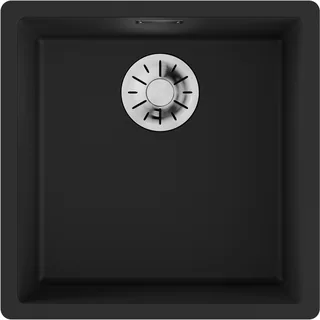 Мойка, Omoikiri, Yamakawa, шгв 456*456*220, отверстия для смесителя-отсутствуют, цвет-графит