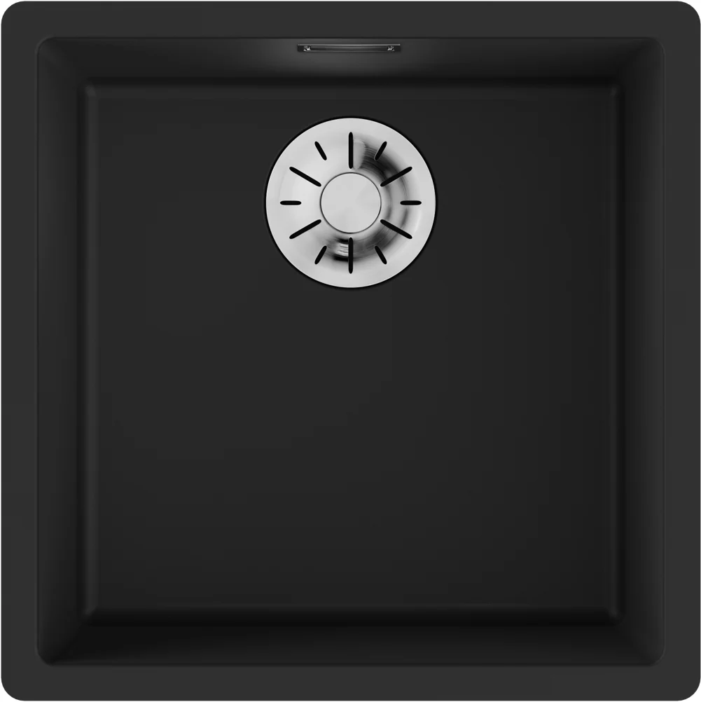 Мойка, Omoikiri, Yamakawa, шгв 456*456*220, отверстия для смесителя-отсутствуют, цвет-графит