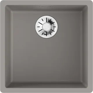 Мойка, Omoikiri, Yamakawa, шгв 456*456*220, отверстия для смесителя-отсутствуют, цвет-Leningrad grey