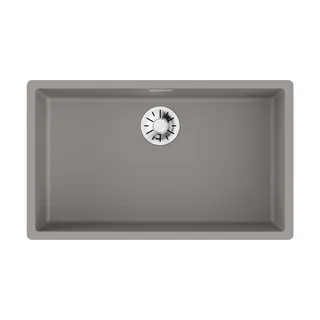 Мойка, OMOIKIRI, Yamakawa, шг 756*456, отверстия для смесителя-отсутствуют, цвет-Leningrad grey
