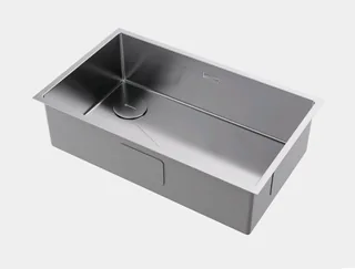 Мойка, Omoikiri, Taki 74-U/IF-L-IN Side, шгв 740*440*200, отверстия для смесителя-отсутствуют, цвет-сталь