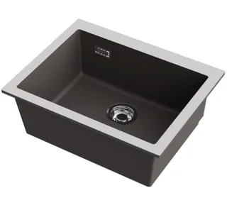 Мойка, Omoikiri, Omishima, шгв 600*480*220, отверстия для смесителя-отсутствуют, цвет-stone grey
