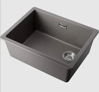 Мойка, Omoikiri, Kata Side, шгв 560*430*217, отверстия для смесителя-отсутствуют, цвет-Leningrad grey