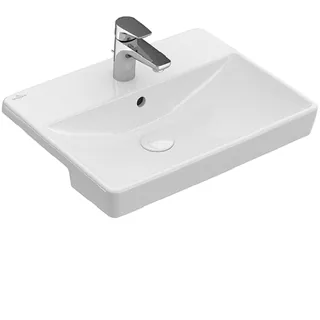 Раковина, Villeroy&Boch, Avento, шг 550*360, CeramicPlus, цвет-альпийский белый