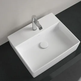 Раковина, Villeroy&Boch, Memento 2.0, шгв 500*420*90, отверстия для смесителя-1 сквозное, 2 промаркированных, цвет-альпийский белый
