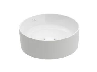 Раковина, Villeroy&Boch, Collaro, шгв 400*400*145, отверстия для смесителя-отсутствуют, цвет-альпийский белый