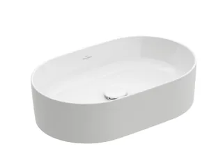 Раковина, Villeroy&Boch, Collaro, шгв 560*360*145, отверстия для смесителя-отсутствуют, CeramicPlus, цвет-альпийский белый