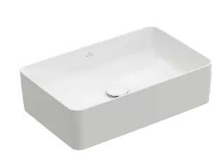 Раковина, Villeroy&Boch, Collaro, шг 560*360, отверстия для смесителя-отсутствуют, CeramicPlus, цвет-альпийский белый