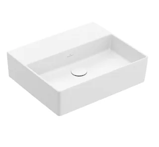 Раковина, Villeroy&Boch, Memento 2.0, шгв 500*420*135, отверстия для смесителя-отсутствуют, цвет-альпийский белый