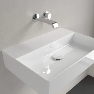 Раковина, Villeroy&Boch, Memento 2.0, шгв 600*420*135, отверстия для смесителя-отсутствуют, цвет-альпийский белый