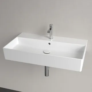 Раковина, Villeroy&Boch, Memento 2.0, шгв 800*470*140, отверстия для смесителя-1 сквозное, 2 промаркированных, цвет-альпийский белый — иконка