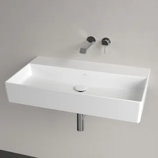Раковина, Villeroy&Boch, Memento 2.0, шгв 800*470*140, отверстия для смесителя-отсутствуют, цвет-альпийский белый