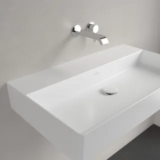Раковина, Villeroy&Boch, Memento 2.0, шгв 800*470*135, отверстия для смесителя-отсутствуют, цвет-альпийский белый