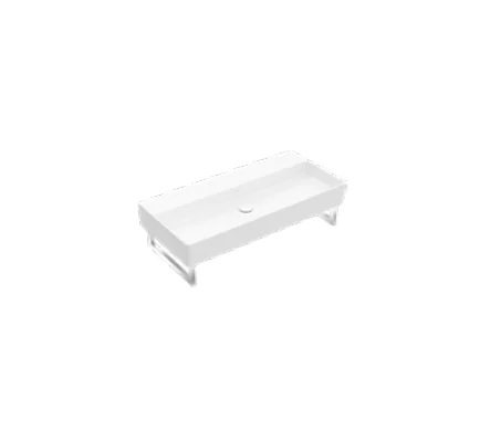 Раковина, Villeroy&Boch, Memento 2.0, шгв 1000*470*95, отверстия для смесителя-отсутствуют, CeramicPlus, цвет-альпийский белый