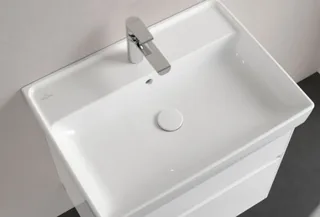 Раковина, Villeroy&Boch, Collaro, шгв 650*470*160, отверстия для смесителя-1 сквозное, 2 промаркированных, цвет-альпийский белый — иконка