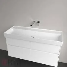 Раковина, Villeroy&Boch, Collaro, шгв 1200*470*160, отверстия для смесителя-отсутствуют, CeramicPlus, цвет-альпийский белый