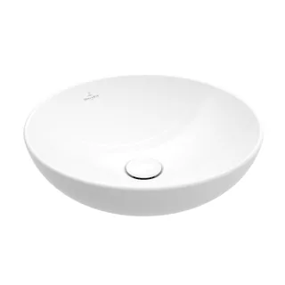 Раковина, Villeroy&Boch, Loop&Friends, шгв 420*420*120, отверстия для смесителя-отсутствуют, CeramicPlus, цвет-альпийский белый