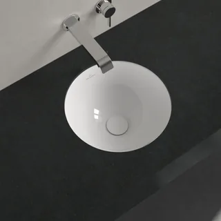 Раковина, Villeroy&Boch, Loop&Friends, шгв 330*330*190, отверстия для смесителя-отсутствуют, CeramicPlus, цвет-альпийский белый