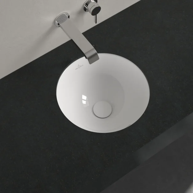 Раковина, Villeroy&Boch, Loop&Friends, шгв 330*330*190, отверстия для смесителя-отсутствуют, CeramicPlus, цвет-альпийский белый