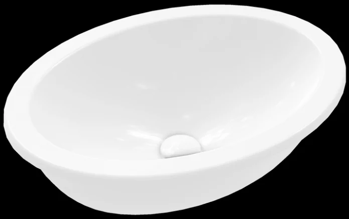 Раковина, Villeroy&Boch, Loop&Friends, шгв 485*325*205, отверстия для смесителя-отсутствуют, CeramicPlus, цвет-альпийский белый