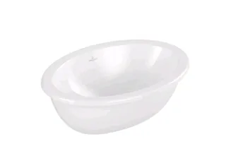 Раковина, Villeroy&Boch, Loop&Friends, шгв 560*380*220, отверстия для смесителя-отсутствуют, CeramicPlus, цвет-альпийский белый (белый Alpin)