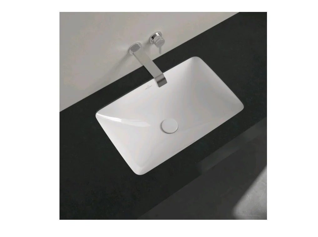Раковина, Villeroy&Boch, Loop&Friends, шгв 540*340*190, отверстия для смесителя-отсутствуют, цвет-альпийский белый (белый Alpin)