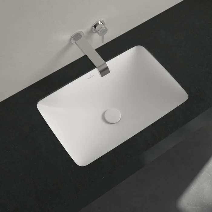 Раковина, Villeroy&Boch, Loop&Friends, шгв 540*340*190, отверстия для смесителя-отсутствуют, цвет-альпийский белый