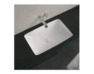 Раковина, Villeroy&Boch, Loop&Friends, шгв 615*380*180, отверстия для смесителя-отсутствуют, CeramicPlus, цвет-альпийский белый (белый Alpin)