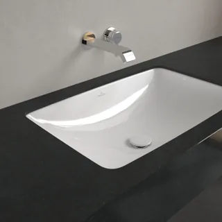 Раковина, Villeroy&Boch, Loop&Friends, шгв 615*380*180, отверстия для смесителя-отсутствуют, CeramicPlus, цвет-альпийский белый