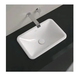 Раковина, Villeroy&Boch, Loop&Friends, шгв 510*340*165, отверстия для смесителя-отсутствуют, CeramicPlus, цвет-альпийский белый (белый Alpin)