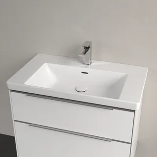 Раковина, Villeroy&Boch, Subway 3.0, шгв 800*470*120, отверстия для смесителя-1 сквозное, 2 промаркированных, цвет-альпийский белый — иконка