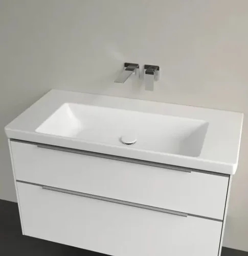 Раковина, Villeroy&Boch, Subway 3.0, шгв 1000*470*120, отверстия для смесителя-отсутствуют, цвет-альпийский белый