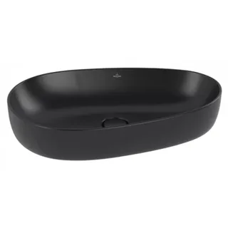 Раковина, Villeroy&Boch, Antao, шгв 650*400*145, отверстия для смесителя-отсутствуют, CeramicPlus, цвет-Pure Black