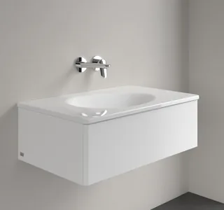 Раковина, Villeroy&Boch, Antao, шг 800*500, отверстия для смесителя-отсутствуют, CeramicPlus, цвет-альпийский белый