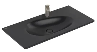 Раковина, Villeroy&Boch, Antao, шгв 1000*500*90, отверстия для смесителя-1, CeramicPlus, цвет-Pure Black