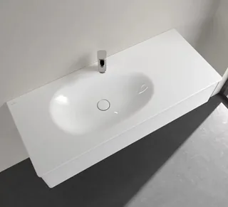 Раковина, Villeroy&Boch, Antao, шгв 1200*500*90, отверстия для смесителя-1, CeramicPlus, цвет-альпийский белый