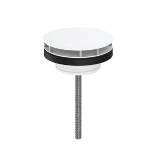 Донный клапан, Hansgrohe, для раковин, 1 1/4", цвет-белый матовый