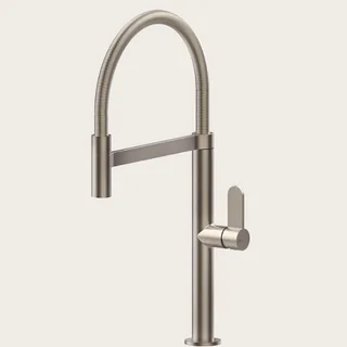 Смеситель для кухни, Gessi, Helium, цвет-Finox Brushed Nickel