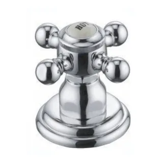 Вентиль, Kludi, 1926, 1/2" x 3/4", боковой, HOT/горячая, цвет-хром