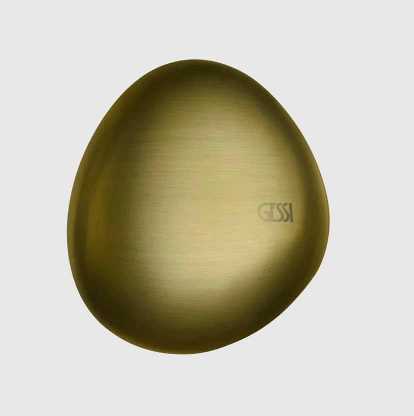Ручка однорычажного смесителя, Gessi, Equilibrio, дизайнерская, цвет-Brushed Gold PVD