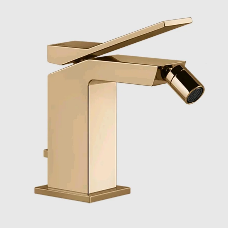 Смеситель для биде, Gessi, Rettangolo K, цвет-Warm Bronze PVD
